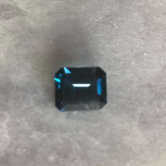 London Blue Topaz 10ctw Emerald Cut Loose Stone - Picture 2 of 8